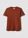 T-shirt rossa in puro cotone a maniche corte regular fit_4