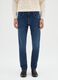 Blue denim jeans in cotton blend skinny fit_1