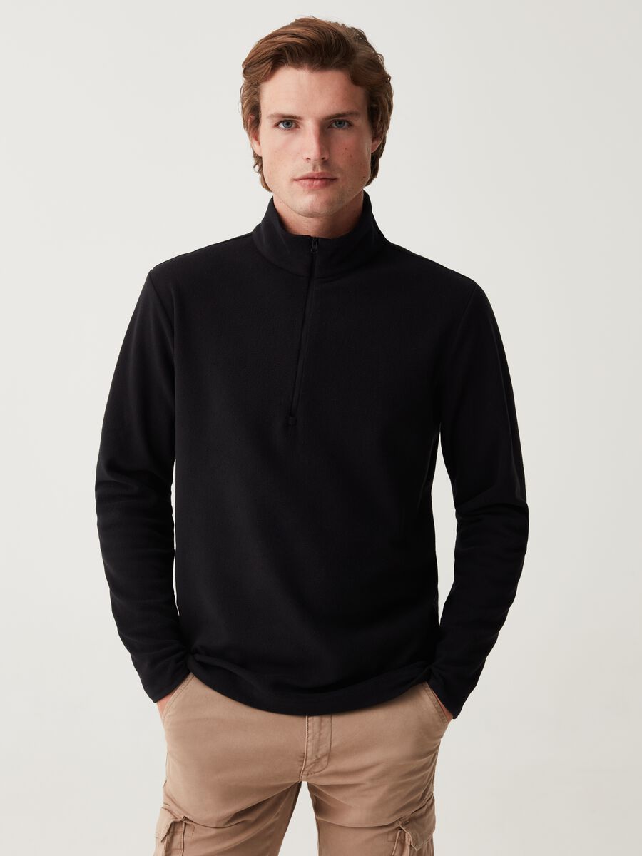 Felpa half-zip in pile_0
