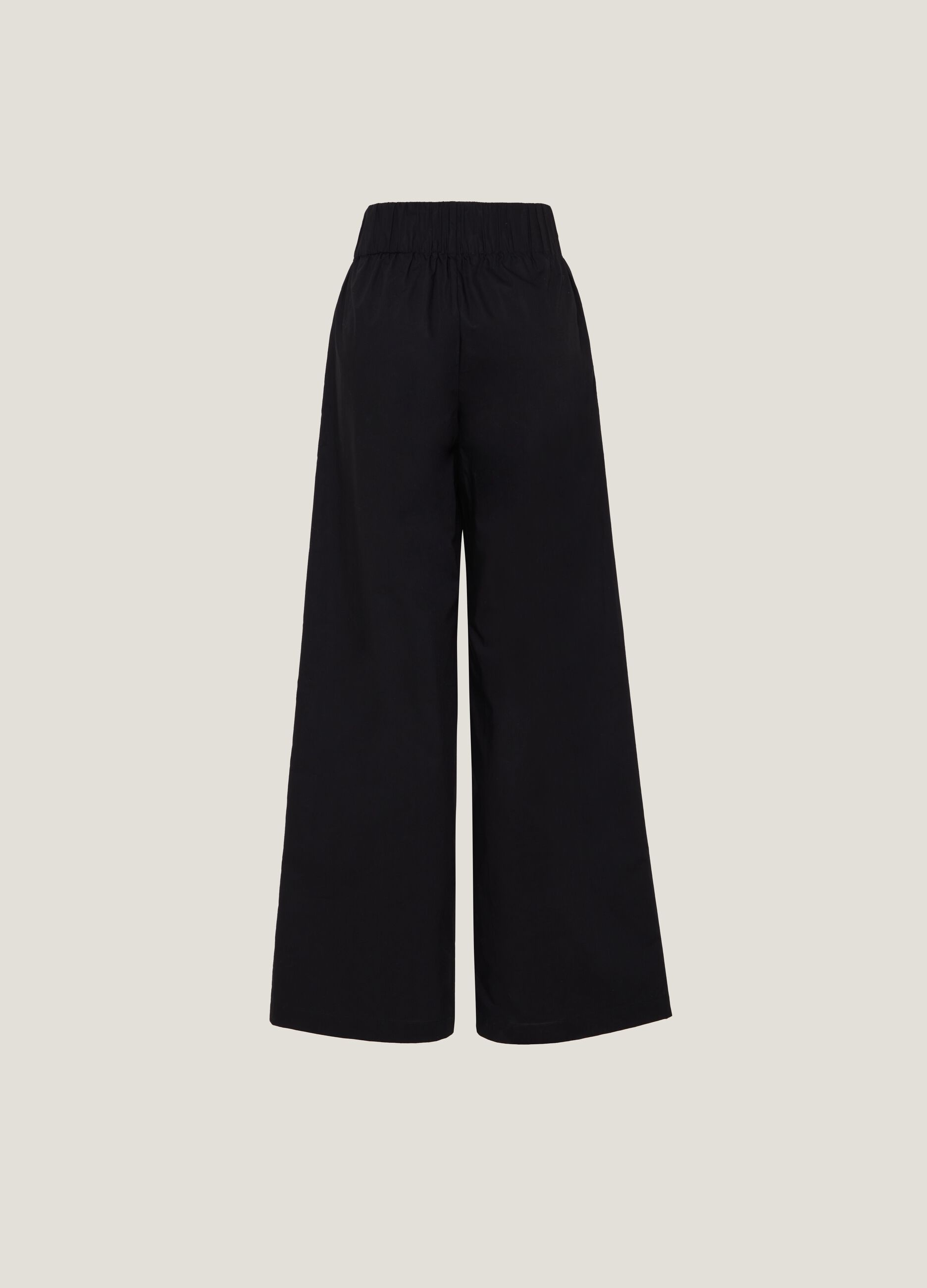 Wide-leg trousers in cotton
