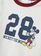 Children's white pure cotton regular fit t-shirt with Mickey Mouse_2