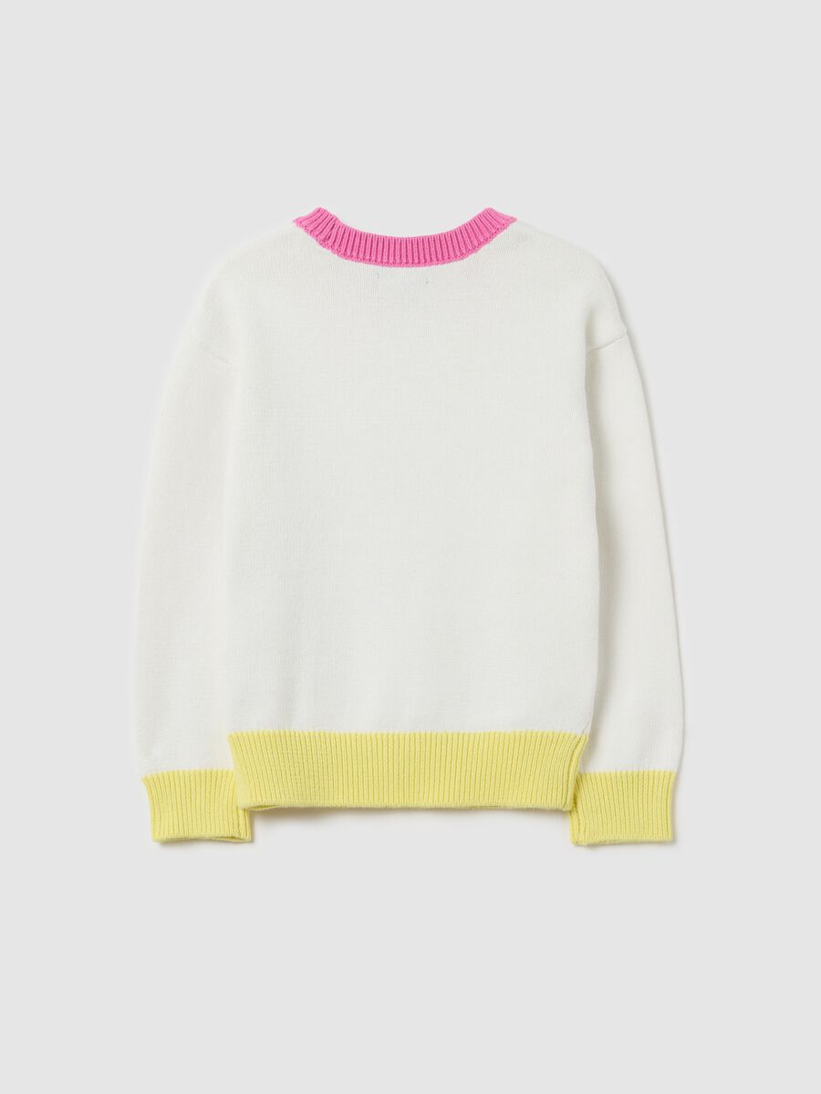 Cotton pullover with sequinned rainbow_1