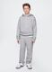Grey boys' trousers in cotton blend_0