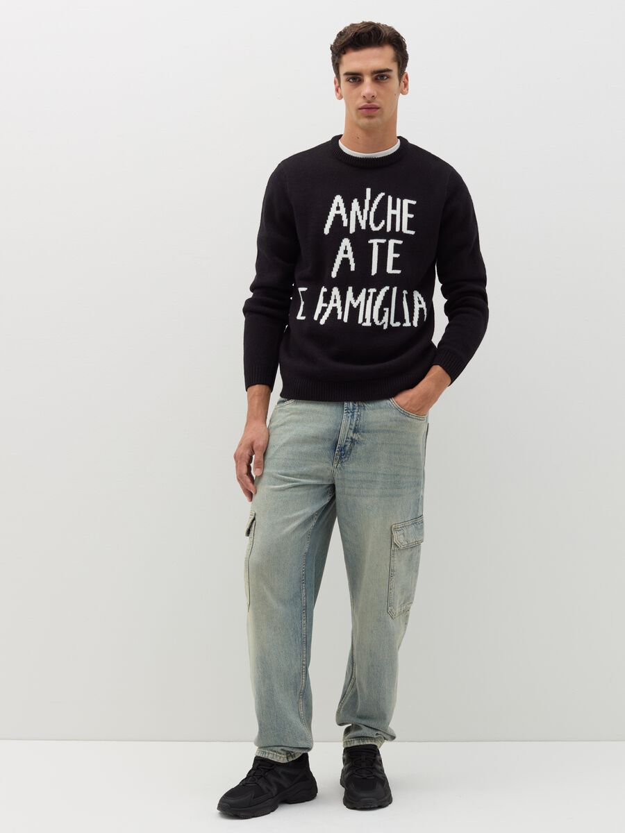 Christmas Jumper with jacquard writing_1