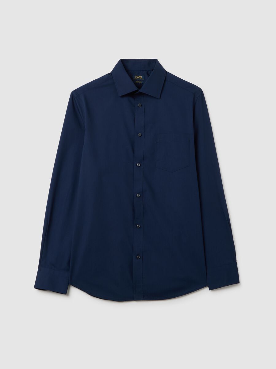 Blue regular fit shirt_0