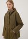 Green rain jacket with zip and hood_0