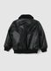 Children's black padded jacket regular fit_1