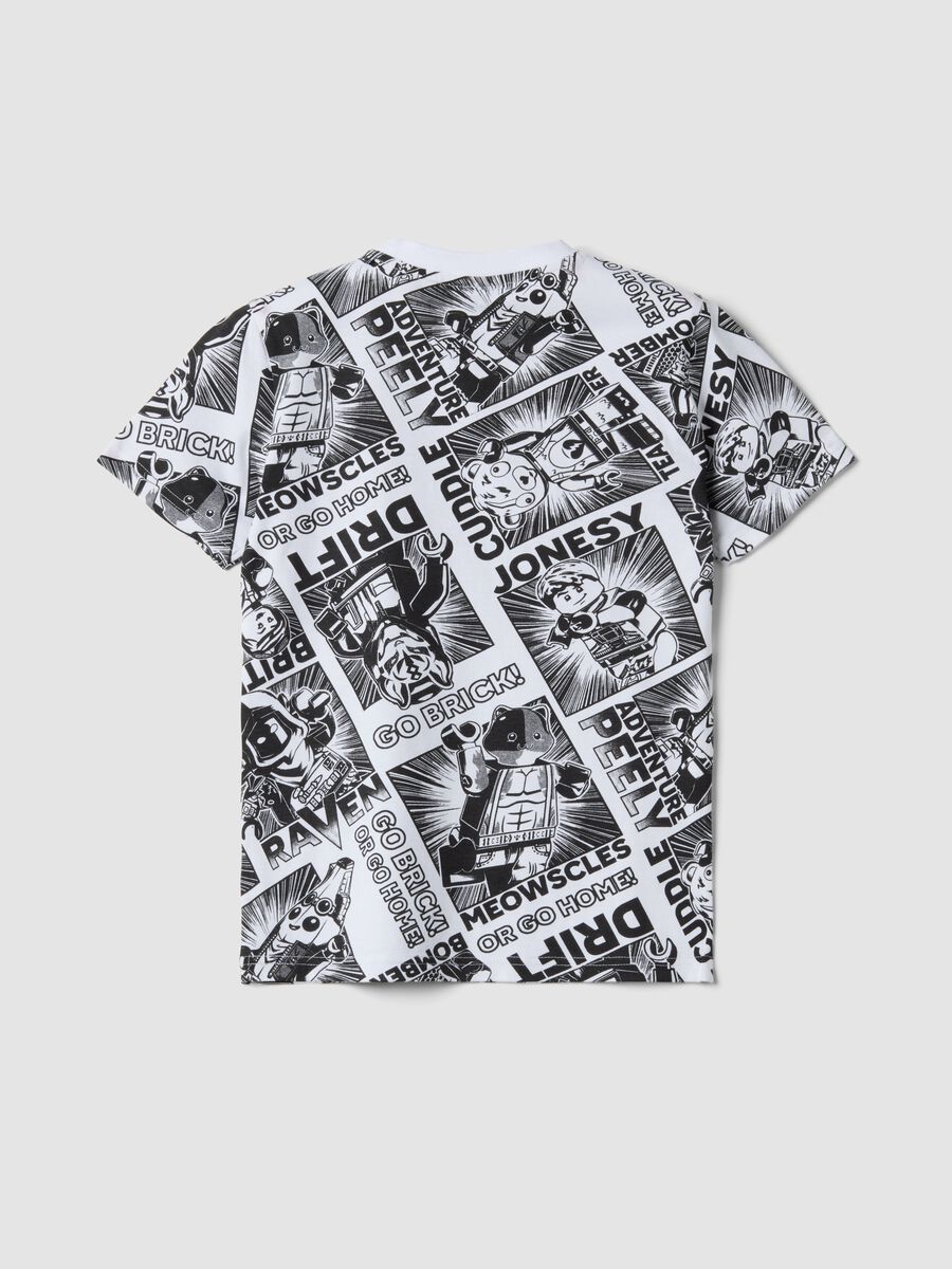 Multicolour pure cotton kids' regular fit T-shirt with prints_1