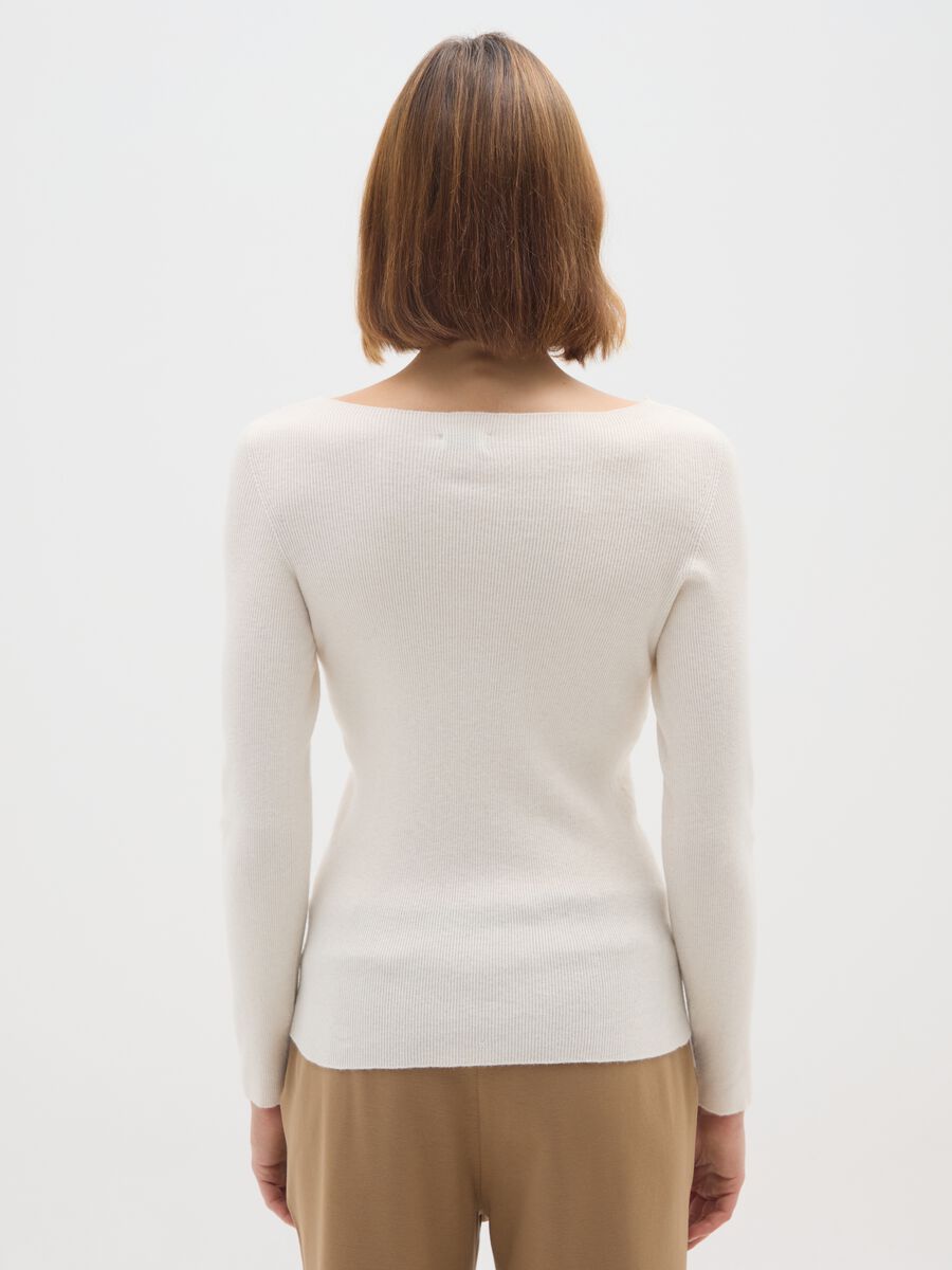 Maglione bianco regular fit_2