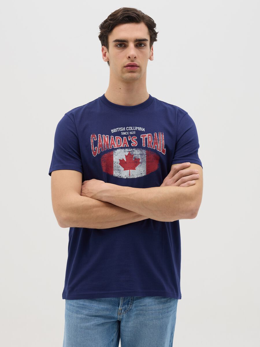Canada's Trail blue T-shirt with print_0