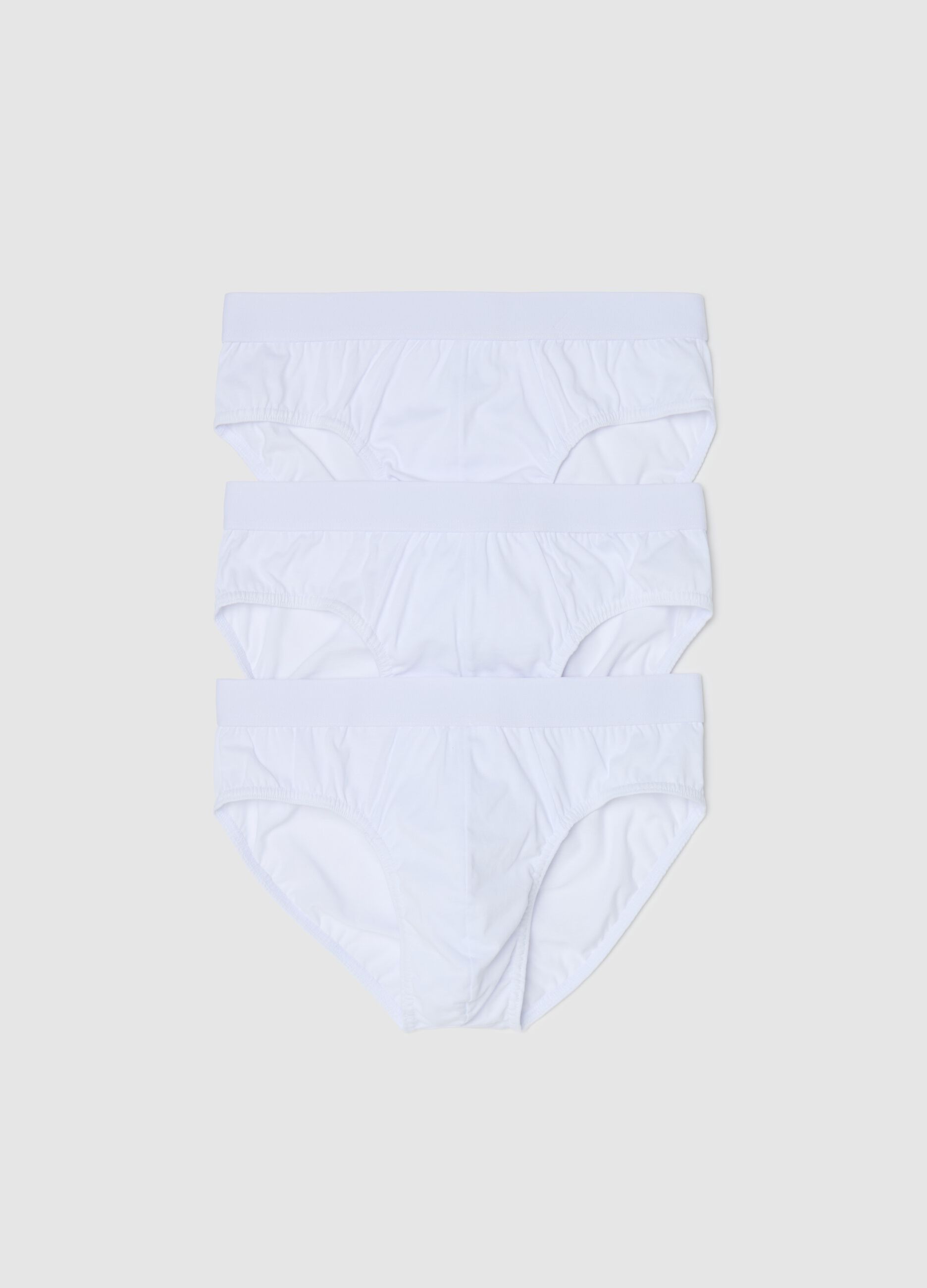 Three-pack briefs in organic cotton