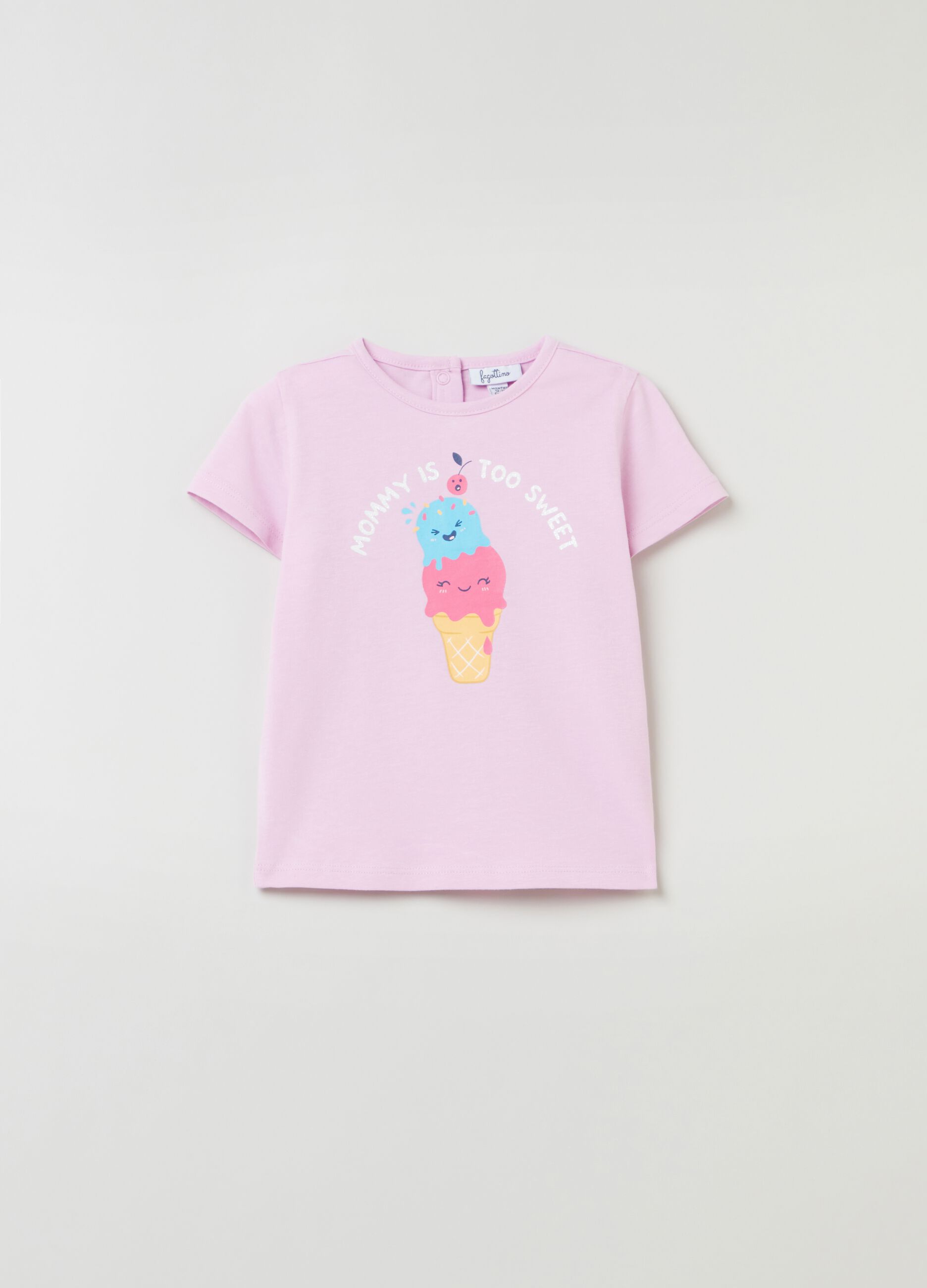 T-shirt con stampa motivo Festa della Mamma_0