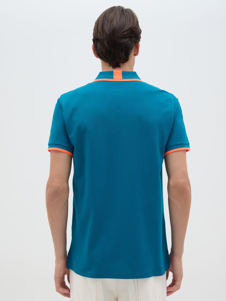 Polo da uomo in cotone elasticizzato multicolor regular fit_3