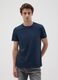 Blue Pure Cotton Regular Fit T-shirt_1