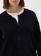 Black Wool Blend Regular Fit Cardigan_1