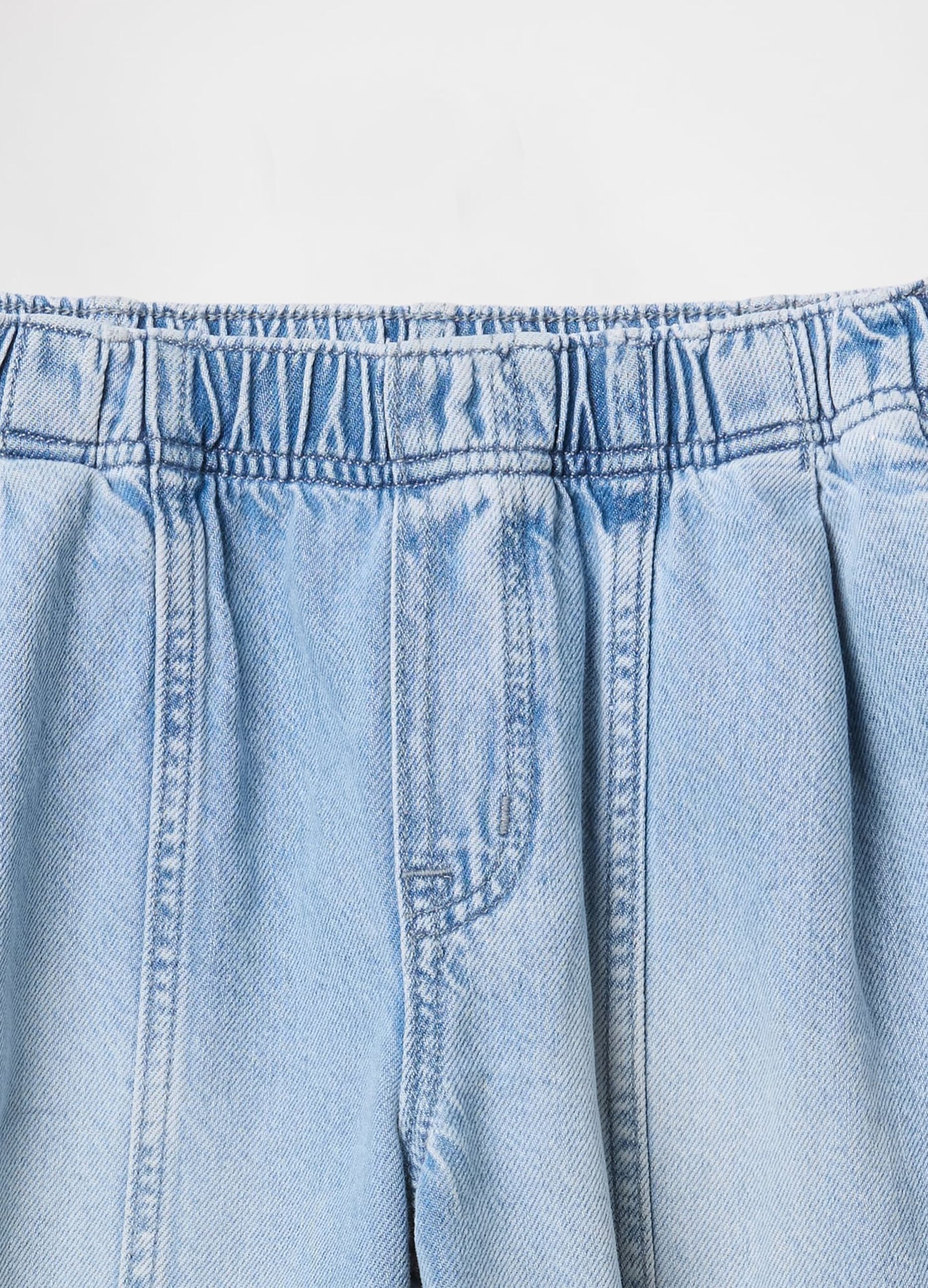 Wide-Leg Denim Trousers GAP Kids