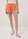 Orange pure cotton pyjama shorts, regular fit_1