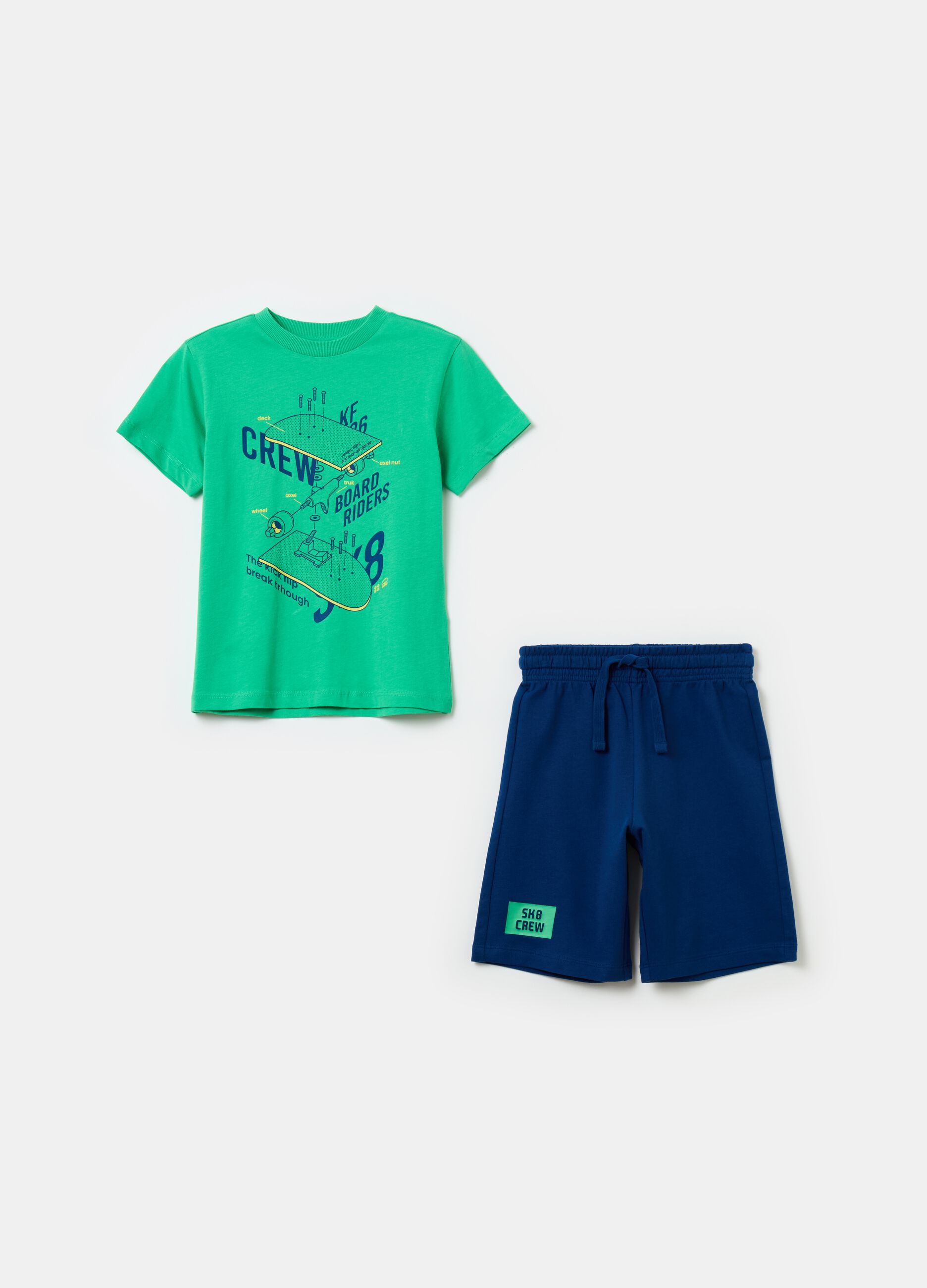 Cotton jogging set with print