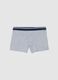 Grey children's boxer shorts in stretch cotton, regular fit_0