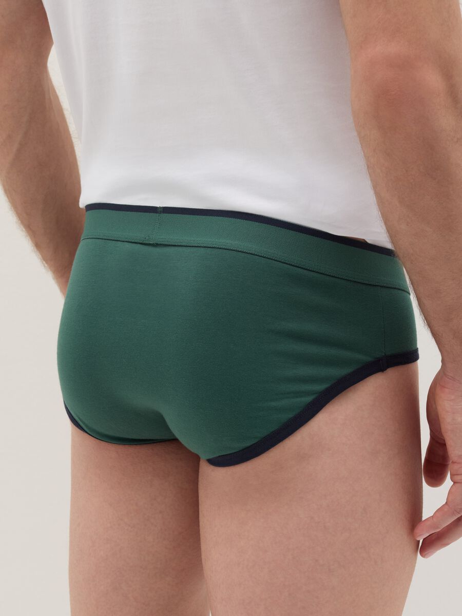 Stretch briefs with contrasting details_3