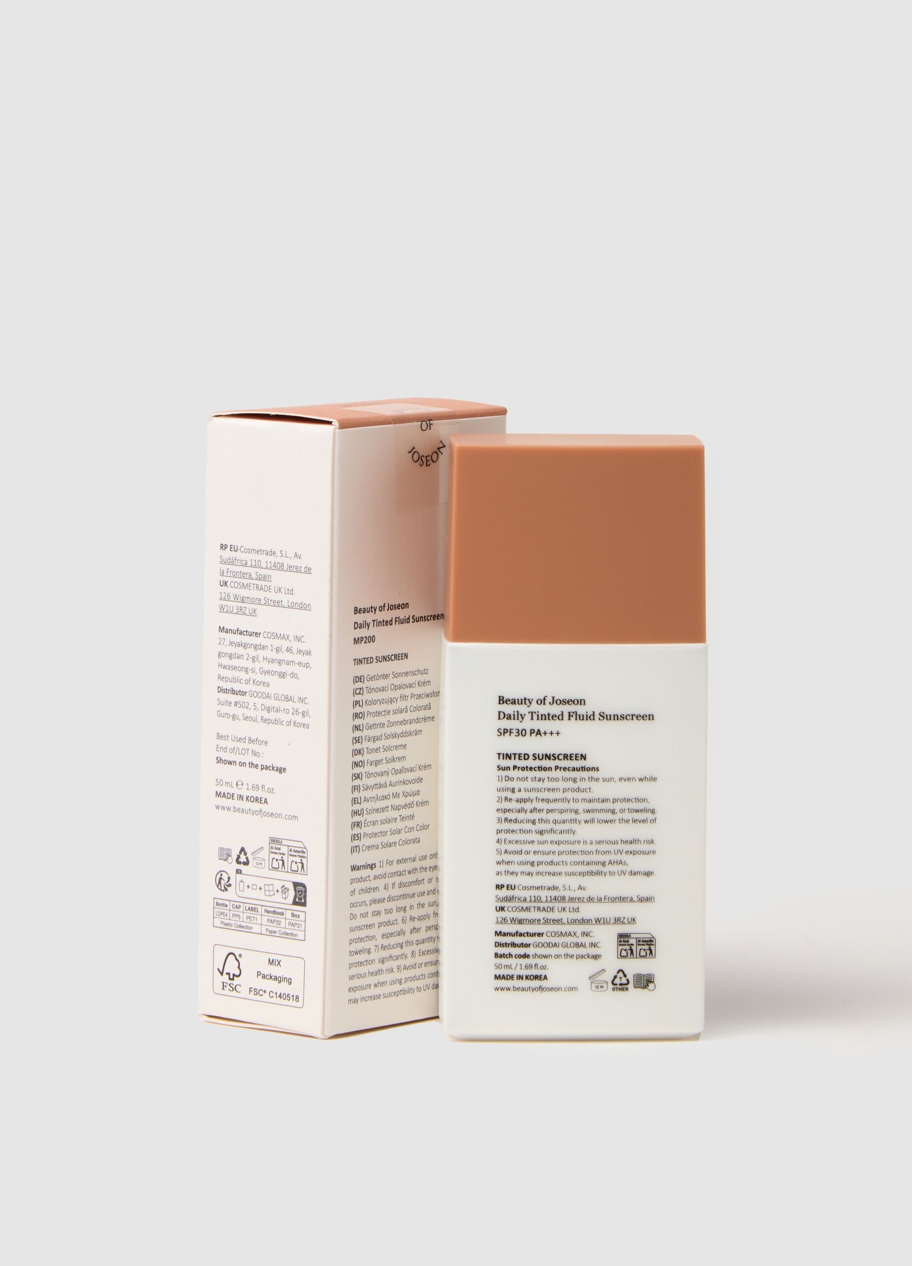 Crema solare colorata con SPF MP200 - skincare coreana