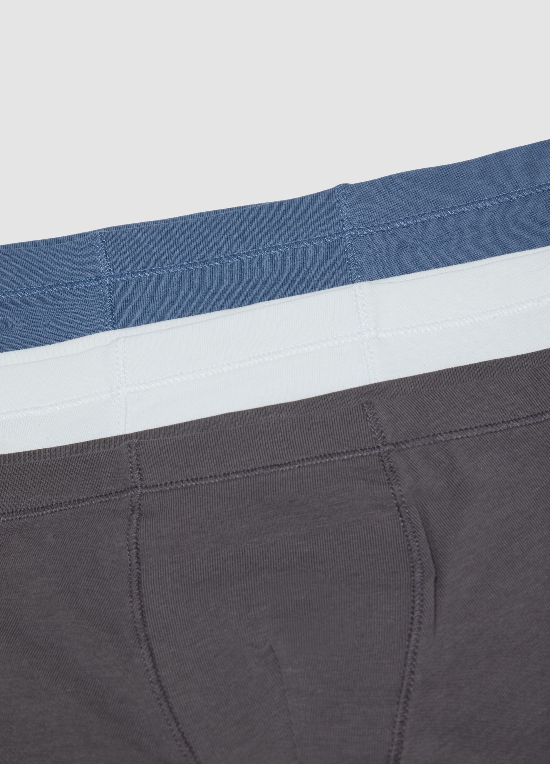 Pack of 5 mid-length multicolour boys&rsquo; boxer shorts in stretch organic cotton