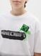 White children's Minecraft t-shirt in pure cotton regular fit_2