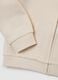 Girls' pure cotton beige regular fit hoodie with zip_3