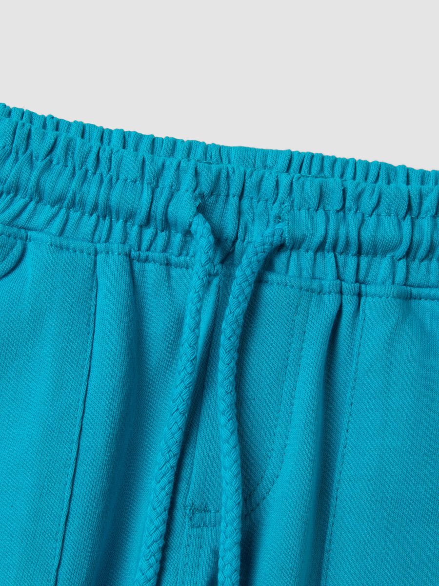 Light blue shorts in pure organic cotton_3