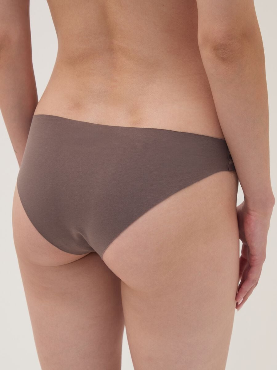 Slip marrone in cotone organico elasticizzato_2