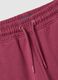 Girls' purple regular fit cotton trousers_2