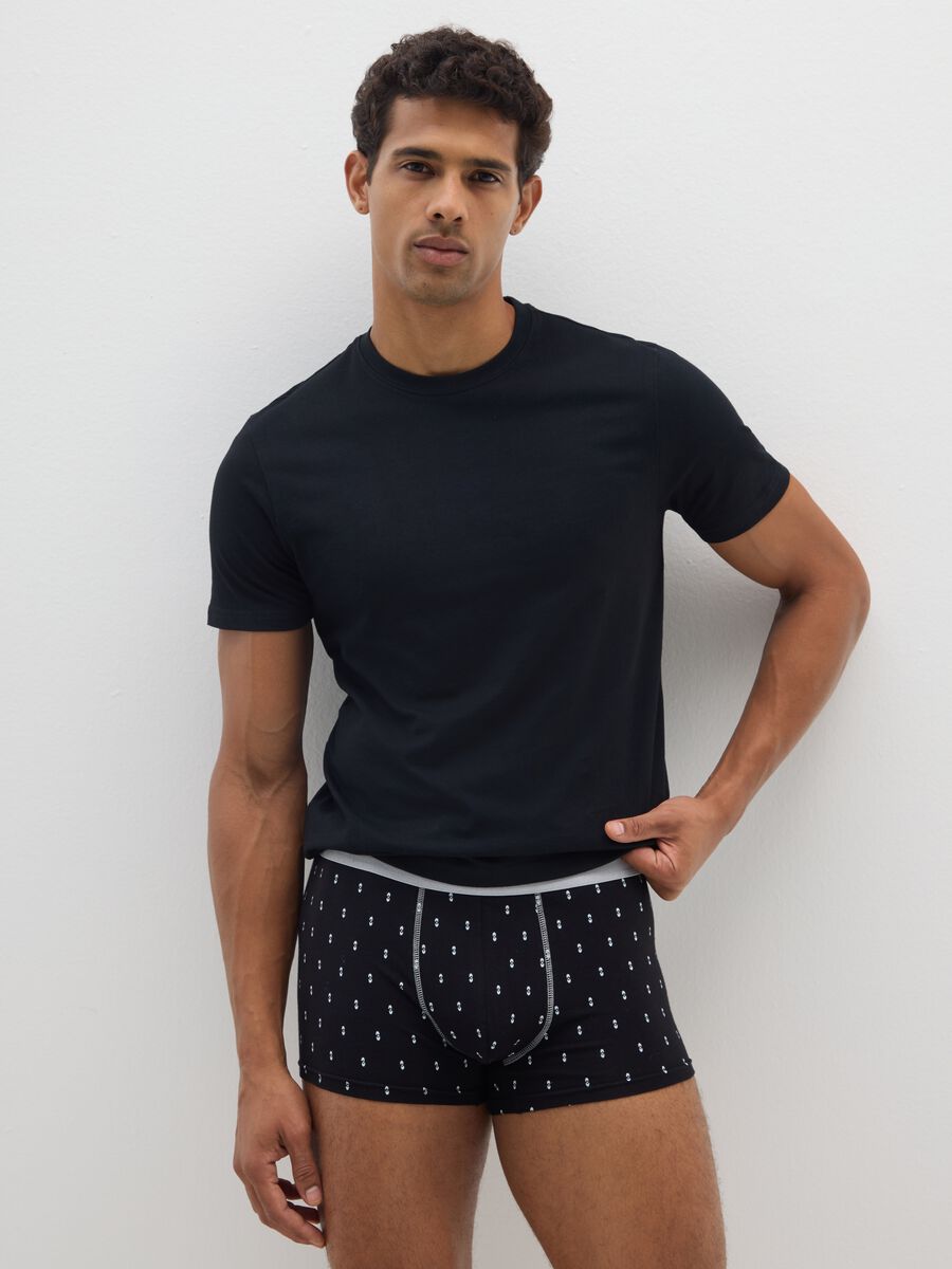 Set of multicolour cotton stretch briefs, regular fit_0