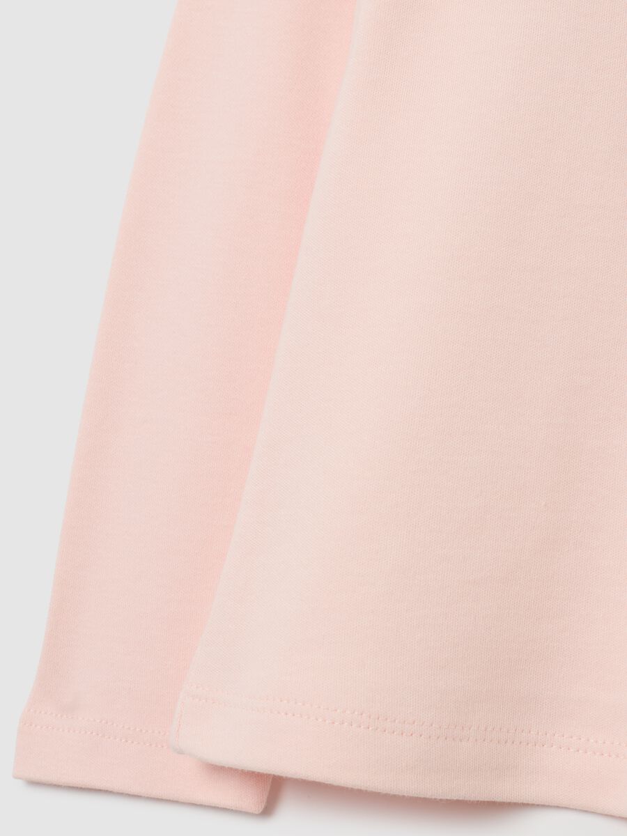 Girls' pink pure cotton sweater regular fit_3