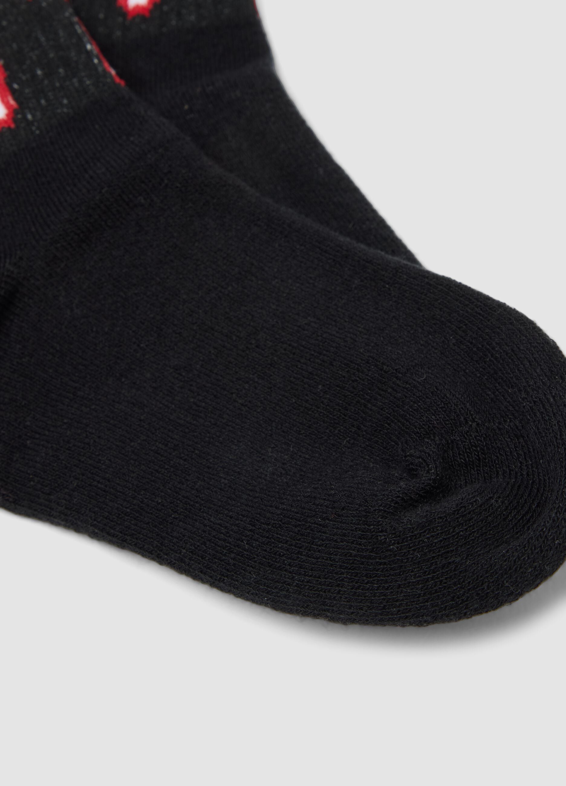 Boys&rsquo; 3-pack multicolour short socks in stretchy organic cotton