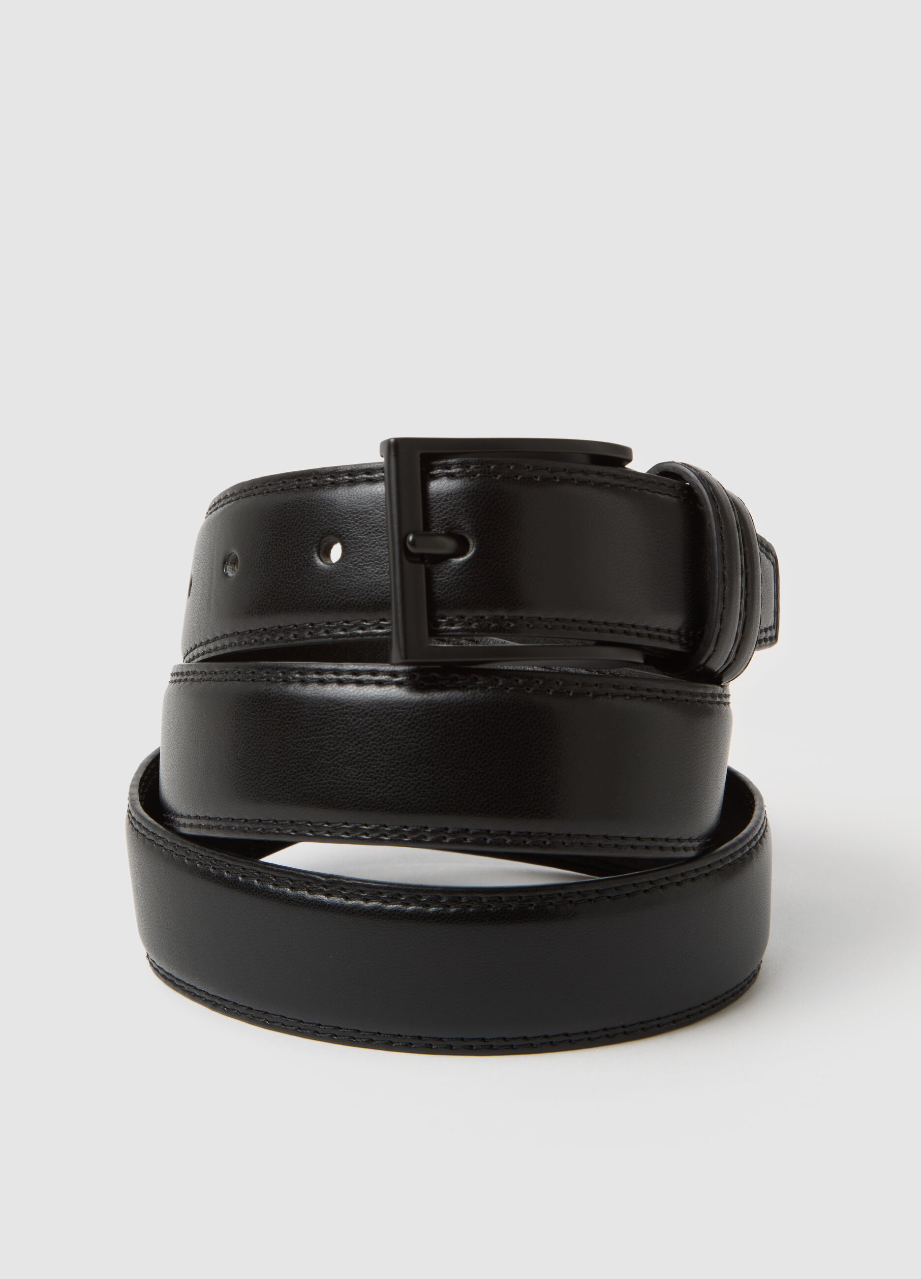 Genuine Black Leather Belt