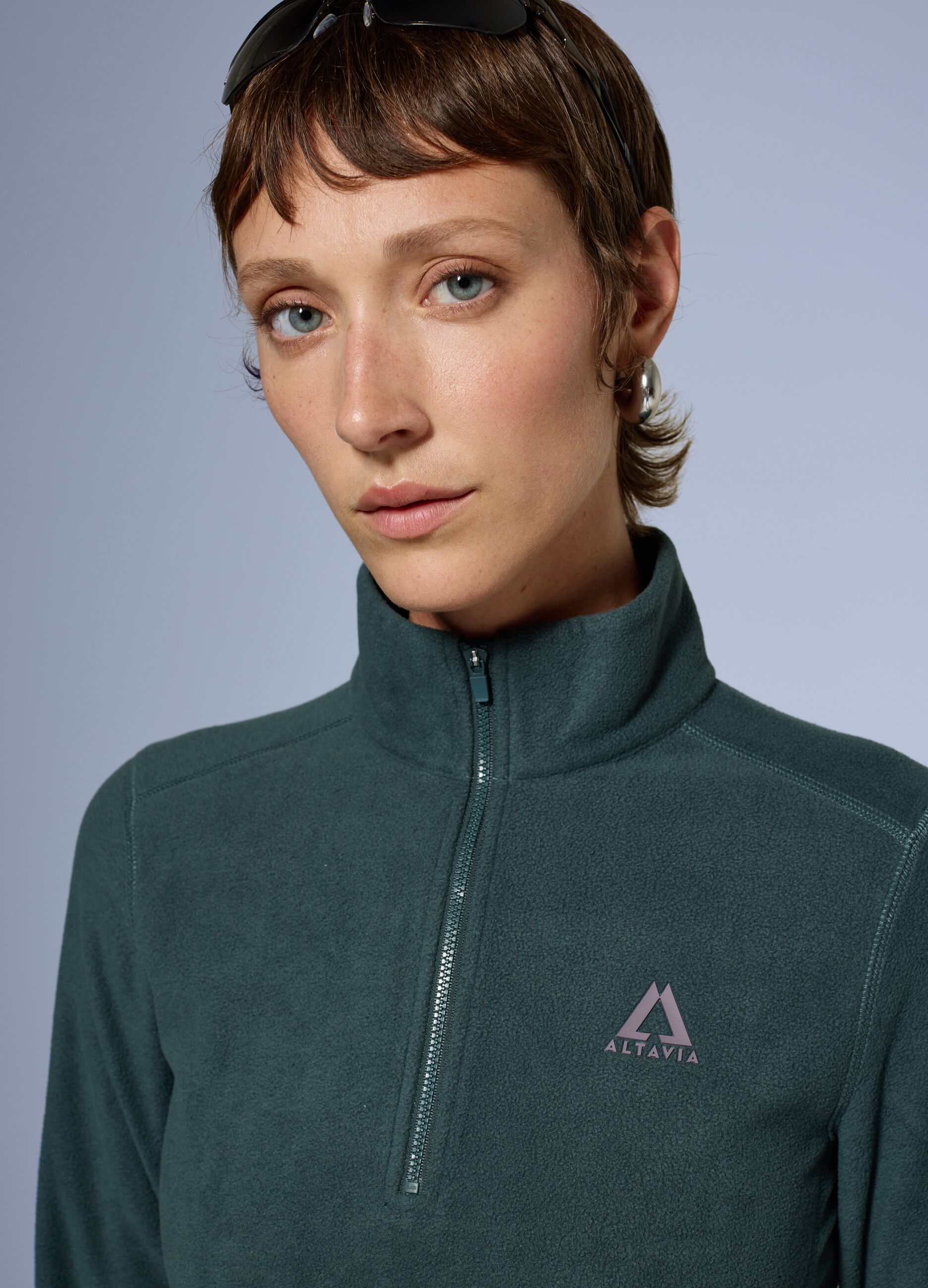 Pile half zip ALTAVIA WITH DEBORAH COMPAGNONI