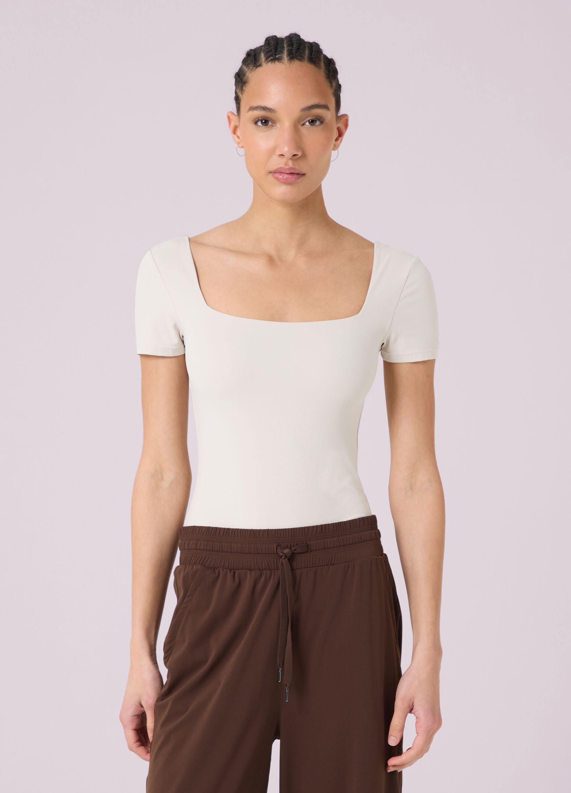 Body a maniche corte con scollo quadrato ALTAVIA STUDIO