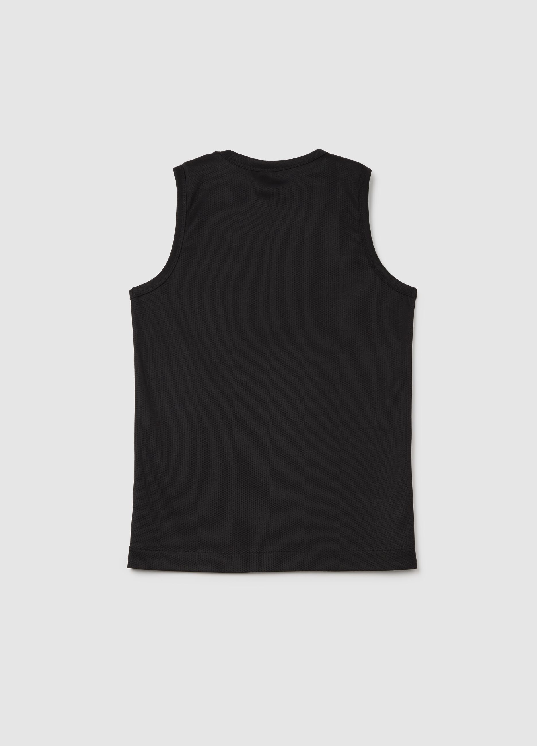 Kids' Black Regular Fit Vest with Las Vegas Raiders Logo
