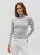 Flat ribbed top with striped pattern_1