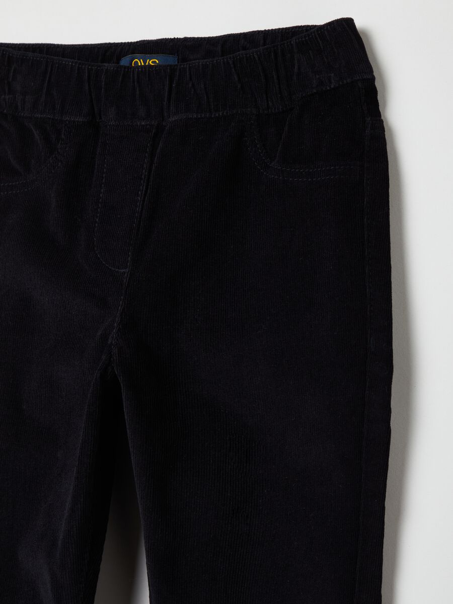 Treggings flare fit in corduroy_2