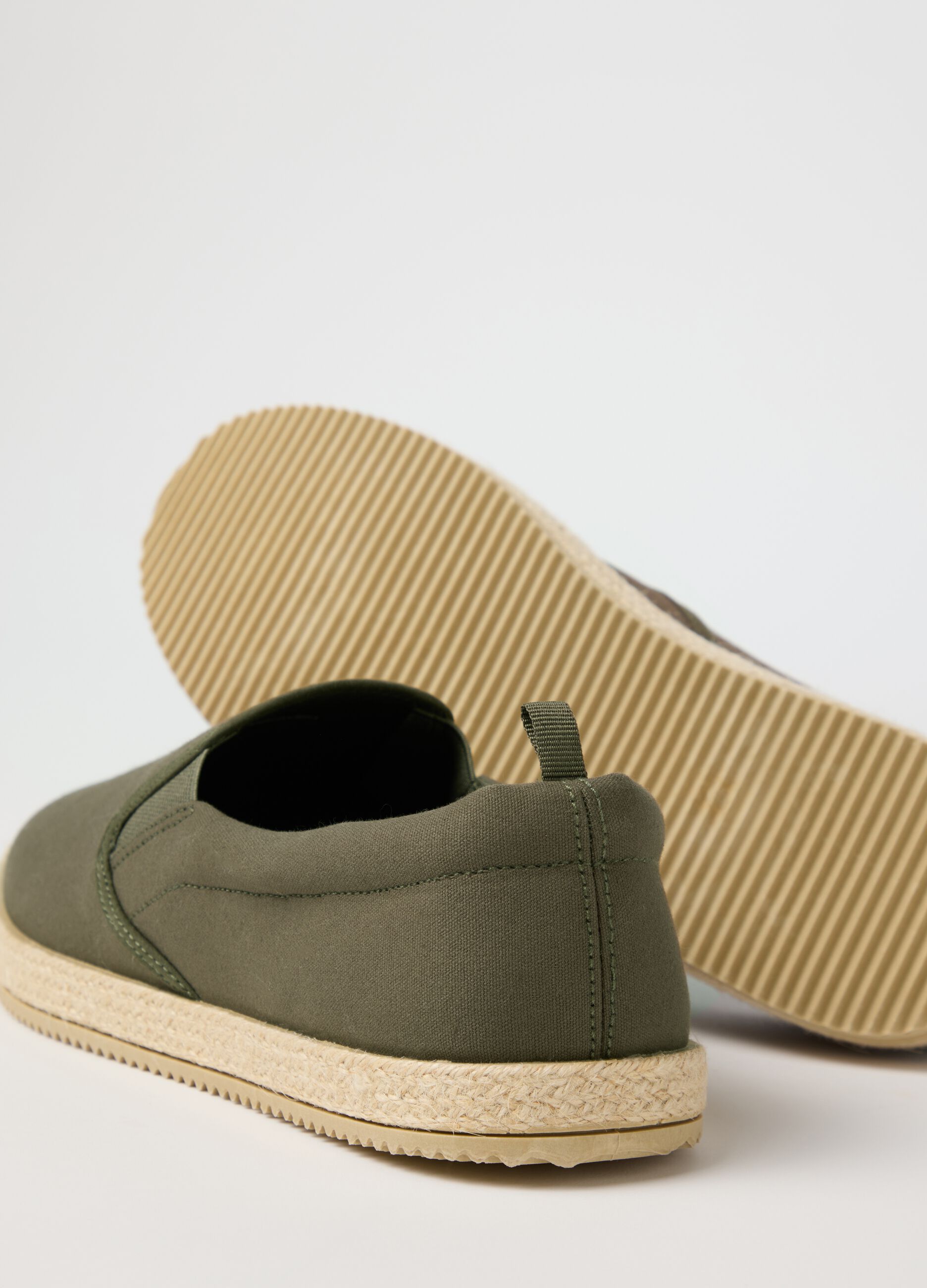 Espadrillas in cotone verde