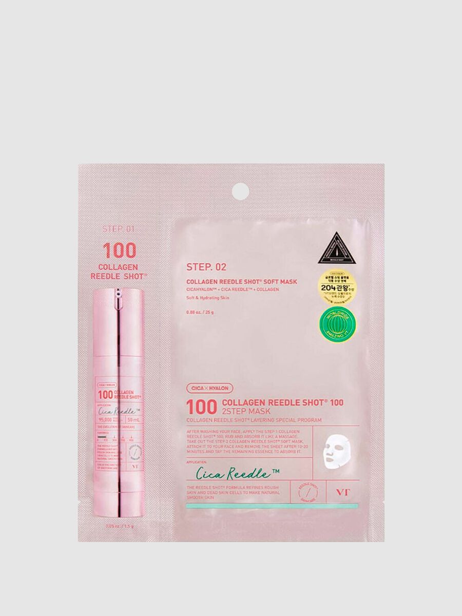 VT COLLAGEN REEDLE SHOT 100 2-STEP MASK - Korean beauty care_0