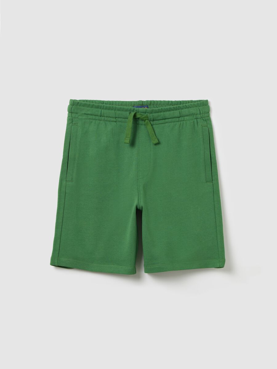 OVS Kids Cotton Green Shorts_0