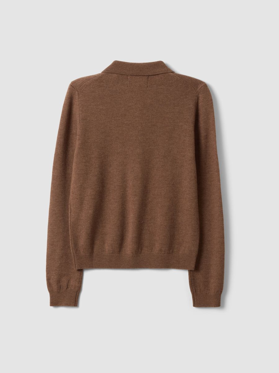 Brown pure wool crew-neck jumper_6