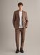 Brown pure linen slim-fit blazer_1