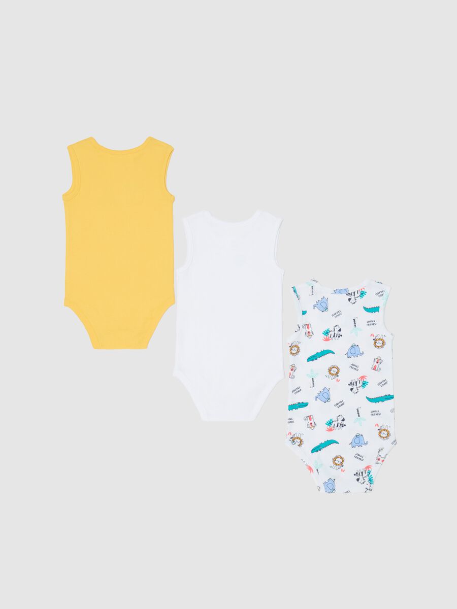 Tripack body in cotone bio con stampa _1