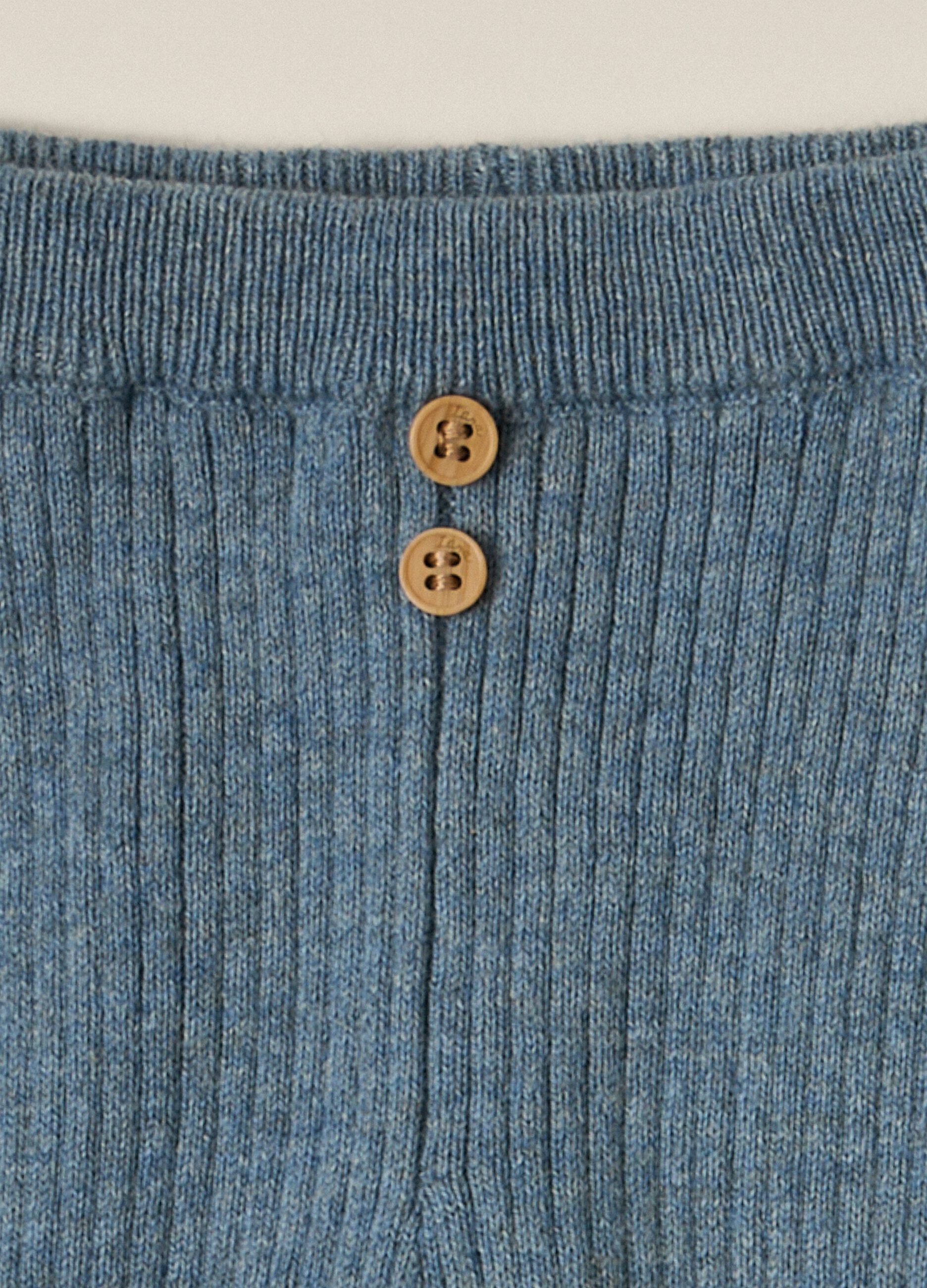 IANA newborn boy leggings in ribbed 100% cotton