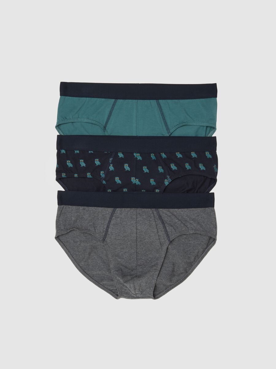 Multicolour Stretch Cotton Tripack Briefs_4