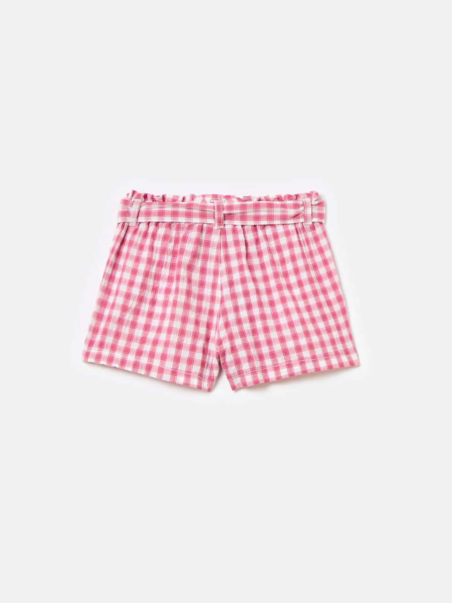 Shorts with gingham pattern_1