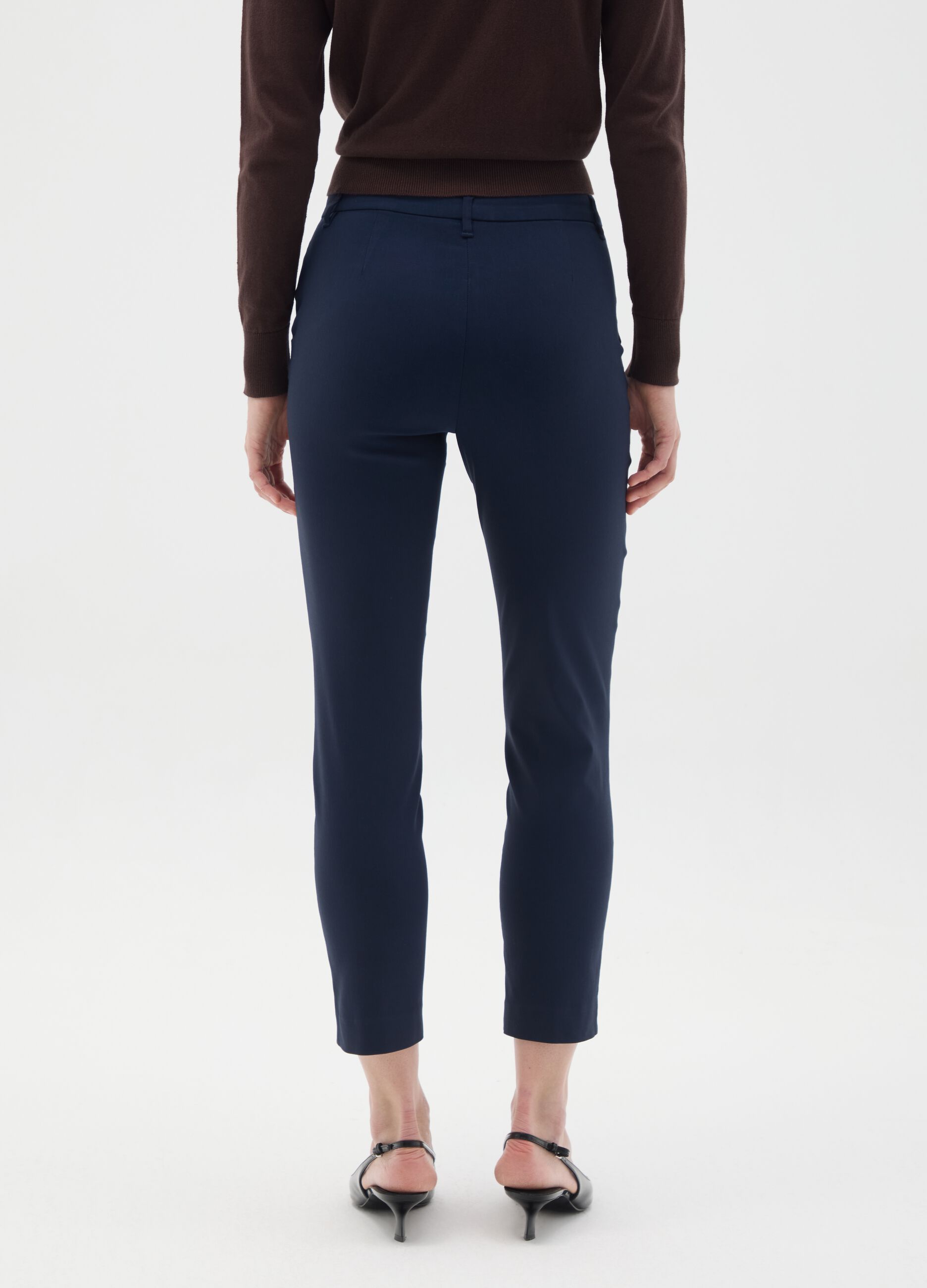 Slim Fit Blue Blend Trousers